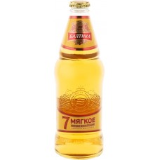 Пиво светлое БАЛТИКА №7 Мягкое фильтрованное, пастеризованное, 4,7%, 0.44л, Россия, 0.44 L