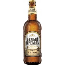 Пиво светлое БЕЛЫЙ КРЕМЛЬ Легкое фильтрованное, пастеризованное, 4,5%, 0.5л, Россия, 0.5 L