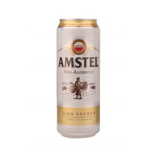 Пиво светлое безалкогольное AMSTEL Premium pilsener, не более 0,5%, ж/б, 0.45л, Россия, 0.45 L