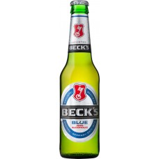 Купить Пиво светлое безалкогольное BECK'S Blue Non alcoholic пастеризованное, 0,3%, 0.33л, Германия, 0.33 L в Ленте