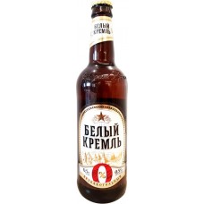Пиво светлое безалкогольное БЕЛЫЙ КРЕМЛЬ фильтрованное, пастеризованное, 0,5%, 0.5л, Россия, 0.5 L