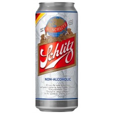 Пиво светлое безалкогольное SCHLITZ Alkofrei фильтрованное пастеризованное, не более 0,5%, ж/б, 0.5л, Германия, 0.5 L