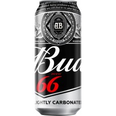 Пиво светлое BUD 66 пастеризованное, 4,3%, ж/б, 0.45л, Россия, 0.45 L