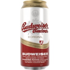 Пиво светлое BUDWEISER Budvar фильтрованное пастеризованное, 5%, ж/б, 0.5л, Чехия, 0.5 L