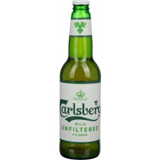 Купить Пиво светлое CARLSBERG Wild unfiltered нефильтрованное пастеризованное, 4,5%, 0.44л, Россия, 0.44 L в Ленте