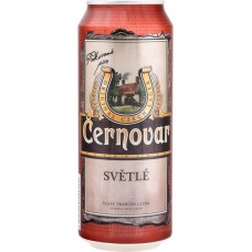 Купить Пиво светлое CERNOVAR Svetle фильтрованное пастеризованное, 4,9%, ж/б, 0.5л, Чехия, 0.5 L в Ленте