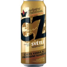 Пиво светлое CZ Svetle фильтрованное, пастеризованное, 5%, ж/б, 0.45л, Россия, 0.45 L