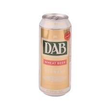 Пиво светлое DAB Wheat пшеничное нефильтрованное пастеризованное, 4,8%, ж/б, 0.5л, Германия, 0.5 L