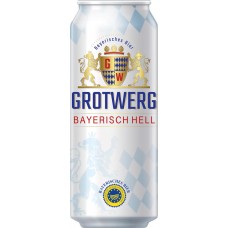 Купить Пиво светлое GROTWERG Bayerisch Hell фильтр. пастер. алк.4,7% ж/б, Германия, 0.5 L в Ленте