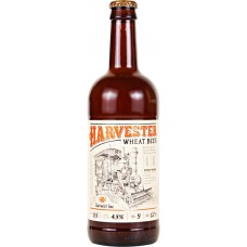 Пиво светлое HARVESTER пшеничное нефильтрованное, пастеризованное неосветленное, 4,8%, 0.5л, Россия, 0.5 L