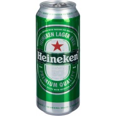 Пиво светлое HEINEKEN фильтрованное пастеризованное, 5%, ж/б, 0.5л, Нидерланды, 0.5 L