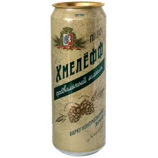 Пиво светлое ХМЕЛЕФФ фильтрованное, пастеризованное, 4,7%, ж/б, 0.45л, Россия, 0.45 L