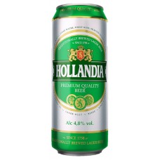 Пиво светлое HOLLANDIA фильтрованное пастеризованное, 4,8%, ж/б, 0.45л, Россия, 0.45 L