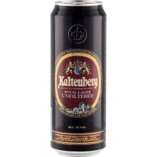 Пиво светлое KALTENBERG Royal lager unfiltered нефильтрованное, пастеризованное осветленное, 0.45л, Россия, 0.45 L