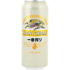 Пиво светлое KIRIN Ichiban фильтрованное пастеризованное, 5%, ж/б, 0.5л, Германия, 0.5 L