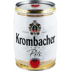Купить Пиво светлое KROMBACHER Pils фильтрованное непастеризованное, 4,8%, 5л, Германия, 5 L в Ленте