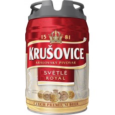 Пиво светлое KRUSOVICE, не менее 4,2%, ж/б, 5л, Россия, 5 L