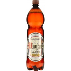 Купить Пиво светлое MAYBEER Lager фильтрованное пастеризованное, 4%, 1.35л, Россия, 1.35 L в Ленте