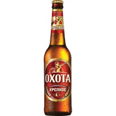Пиво светлое ОХОТА крепкое, 8,1-8,2%, 0.45л, Россия, 0.45 L