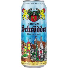 Купить Пиво светлое OTTO VON SCHRODDER Hefeweizen нефильтрованное пастеризованное осветленное, 5%, ж/б, 0.5л, Германия, 0.5 L в Ленте