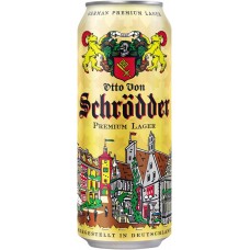 Пиво светлое OTTO VON SCHRODDER Premium lager фильтрованное пастеризованное, 4,9%, ж/б, 0.5л, Германия, 0.5 L