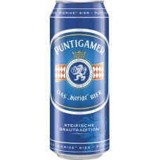 Пиво светлое PUNTIGAMER фильтрованное пастеризованное, 5,1%, 0.5л, Австрия, 0.5 L