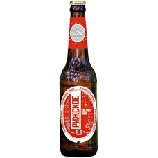Пиво светлое РИЖСКОЕ Вкус воспоминаний фильтрованное непастеризованное, 5%, 0.5л, Россия, 0.5 L
