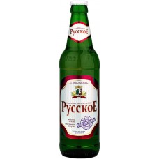 Пиво светлое РУССКОЕ Классическое пастеризованное, 4%, 0.45л, Россия, 0.45 L