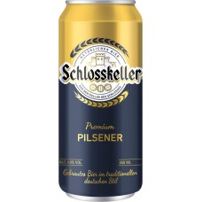 Пиво светлое SCHLOSSKELLER PILSENER фильт. пастер. алк.4,8% ж/б, Россия, 0.45 L