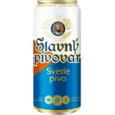Пиво светлое SLAVNY PIVOVAR фильтр. пастер. алк.4,6% ж/б, Россия, 0.45 L