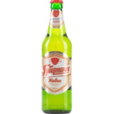 Пиво светлое СПЗ Губернское живое фильтрованное непастеризованное, 4%, 0.5л, Россия, 0.5 L