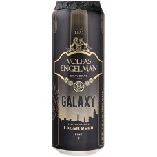 Пиво светлое VOLFAS ENGELMAN Galaxy фильтрованное, пастеризованное, 5%, ж/б, 0.568л, Литва, 0.568 L