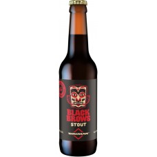 Пиво темное CRAFT-U-BREWERY Black Brows Stout фильтрованное крафтовое, 6,8%, 0.33л, Россия, 0.33 L
