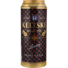 Пиво темное KELTSKE DEDICTIVI PREMIUM Tmavy Lezak фильтрованное пастеризованное, 4,5%, 0.5л, Чехия, 0.5 L