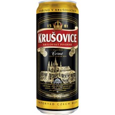 Купить Пиво темное KRUSOVICE Cerne фильтрованное пастеризованное, 3,8%, ж/б, 0.5л, Чехия, 0.5 L в Ленте
