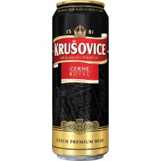 Пиво темное KRUSOVICE Cerne фильтрованное, пастеризованное, 4,3%, ж/б, 0.43л, Россия, 0.43 L