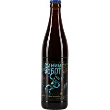 Пиво темное ПИНТА Синий Робот нефильтрованное, 6%, 0.5л, Россия, 0.5 L