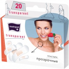 Пластыри MATOPAT Transparent, 20шт, Польша, 20 шт