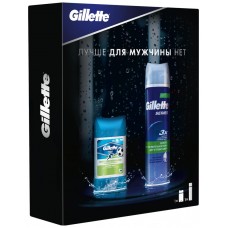 Подарочный набор GILLETTE Дезодорант-антиперспирант гель Power Rush, 75мл + Пена для бритья Series, 250мл, США