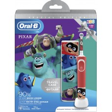 Купить Подарочный набор ORAL B Зубная щетка электрическая детская Kids Pixar D100, с 3 лет + футляр, Венгрия в Ленте