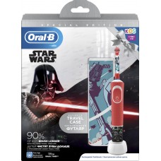 Купить Подарочный набор ORAL B Зубная щетка электрическая детская Kids Star Wars D100, с 3 лет + футляр, Венгрия в Ленте
