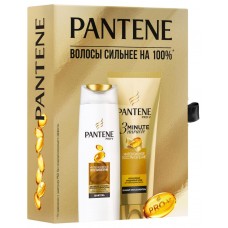 Купить Подарочный набор PANTENE Интенсивное восстановление Шампунь, 250мл + Бальзам-ополаскиватель 3 Minute Miracle, 200мл, Румыния в Ленте