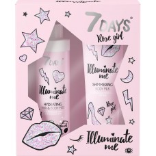 Подарочный набор VILENTA Illuminate Me Rose Girl Молочко для тела + Спрей для волос, Россия