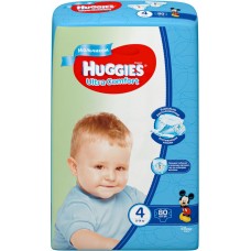 Купить Подгузники детские для мальчиков HUGGIES Ultra Comfort 4, 8–14кг, 80шт, Россия, 80 шт в Ленте