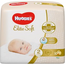 Подгузники детские HUGGIES Elite Soft 2, 4–6кг, 25шт, Россия, 25 шт
