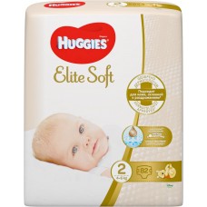 Подгузники детские HUGGIES Elite Soft 2, 4–6кг, 82шт, Россия, 82 шт