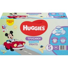 Подгузники-трусики детские для мальчиков HUGGIES Disney Box 5, 12–17кг, 96шт, Россия, 96 шт