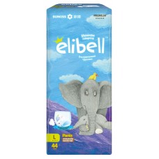 Купить Подгузники-трусики детские ELIBELL L 9–14кг, 44шт, Китай, 44 шт в Ленте
