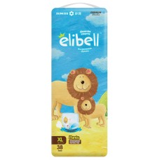 Купить Подгузники-трусики детские ELIBELL XL 12–17кг, 38шт, Китай, 38 шт в Ленте