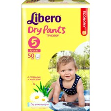 Подгузники-трусики детские LIBERO Dry Pants Maxi Plus 5, 10–14кг, 50шт, Россия, 50 шт